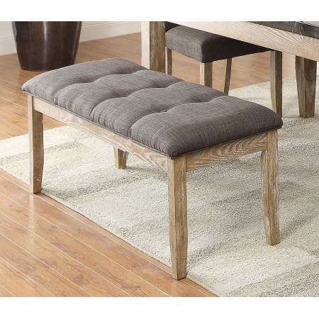 Huron 49-inch Bench - Weathered Wood